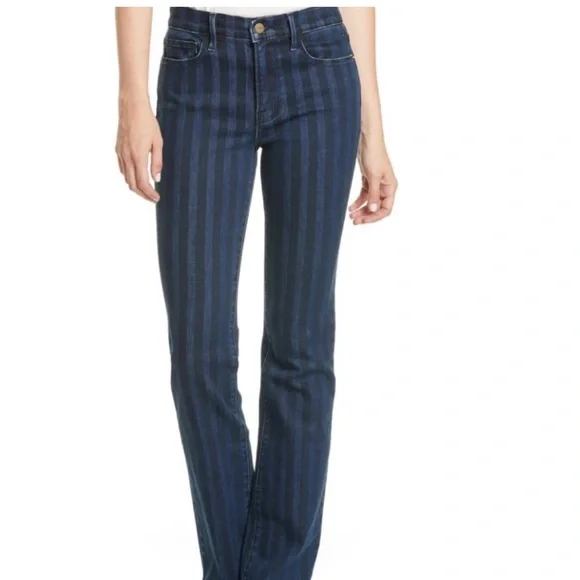 Frame Denim Habana Striped Women's Jeans Size 28 - Picture 1 of 13